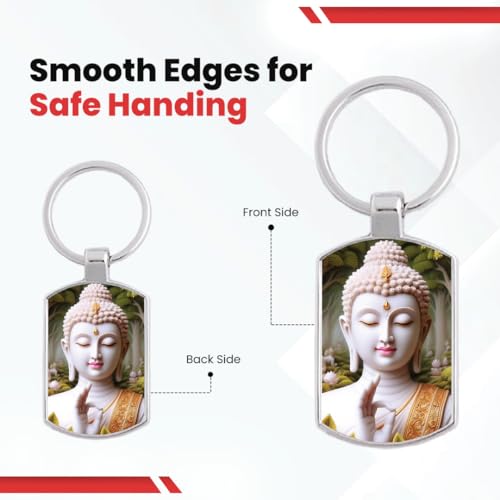 Image of Premium Printed Metal Keychain for Men & Women | High-Definition Artwork Print | Durable Key Ring for Car, Bike, Home & Office Keys | Stylish Decorative Key Holder Gift