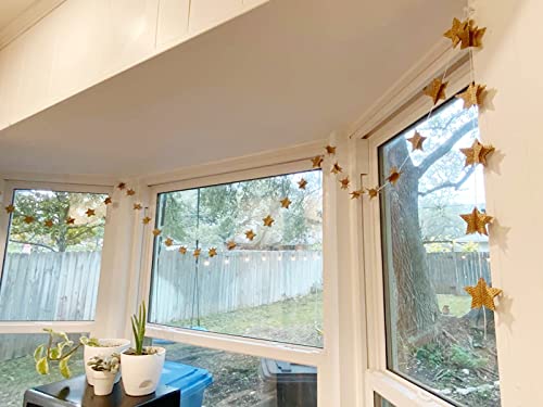 4 Pack Star Garland Recycled Books Vintage Pages Garland Newspaper Bunting Party Holiday Christmas Strand String Banner Wedding Decorate(Vintage) #TOP6