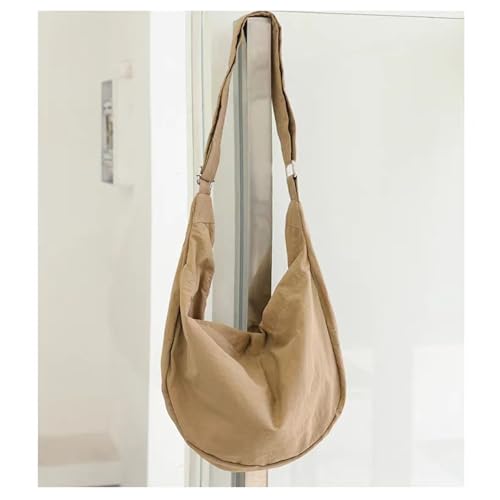 Image of Nylon Crescent Crossbody Bag for Women Men Casual Tote Handbag | Nylon
