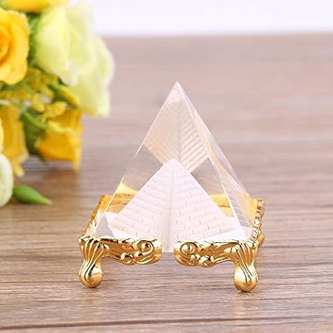 Petrichor 2.3 inches Crystal Feng Shui Crafts Pyramid for Prosperity, Positive Energy & Good Luck | Decoration & Gifts Cover