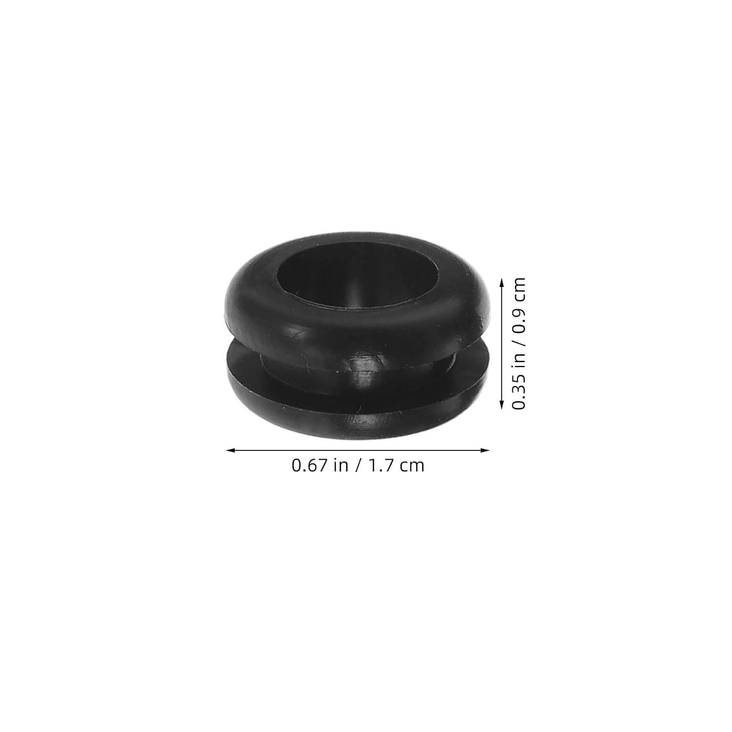 50pcs Dual Sided Rubber Cable Grommet for Wire Management