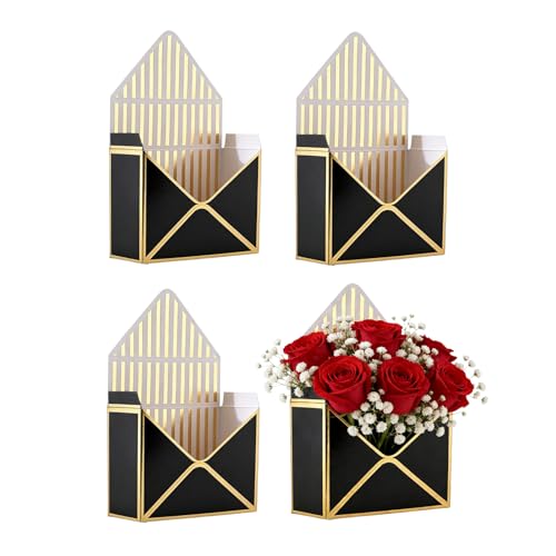 Bouquet Envelope Box - Large Capacity Packaging 4 Pieces, Empty Paper Box For Bouquets,Flower Gift For Girlfriend Women Mother G