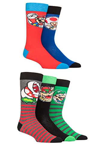 SockShop Herren Damen und Kinder Super Mario Charakter Baumwolle Socken...