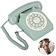 Antiker High Definition Telephone, Schnurgebundener Vintage Festnetz, Europäischer Vintage Festnetzanschluss, Großer Klarer Knopf, für Zuhause, Büro, Dekor