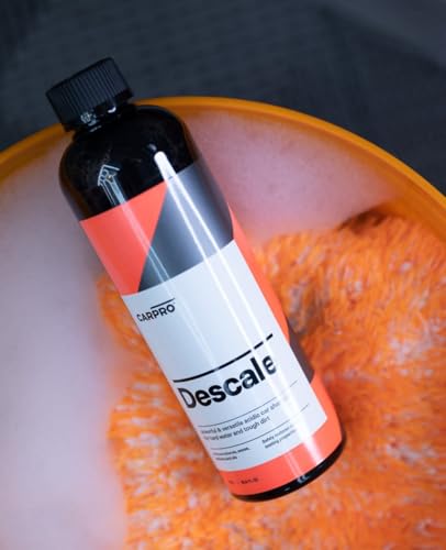 Image of CARPRO Descale Acidic Car Shampoo Wash Concentrate - 500ml (17 fl oz) | Removes Minerals, Waxes, Sealants & Oils - For Hard Water and Tough Dirt on Cermic Coated or Non-Coated Vehicles