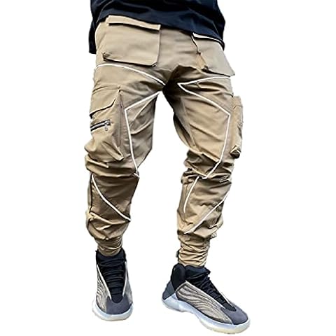 CUYR Men's Hip Hop Techwear Cargo Pants Cover