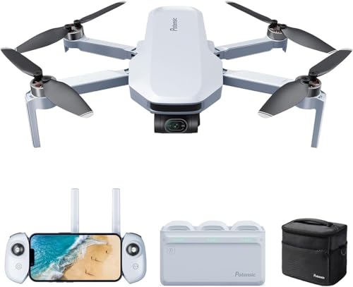 Potensic ATOM 4K GPS dron s 3-osnim gimbalom, 96 min. dugo vrijeme leta, 6KM FPV prijenos, vizualno praćenje/QuickShots/RTH, ispod 249g, snaga vjetra 5, 12MP fotografije dron za odrasle početnike