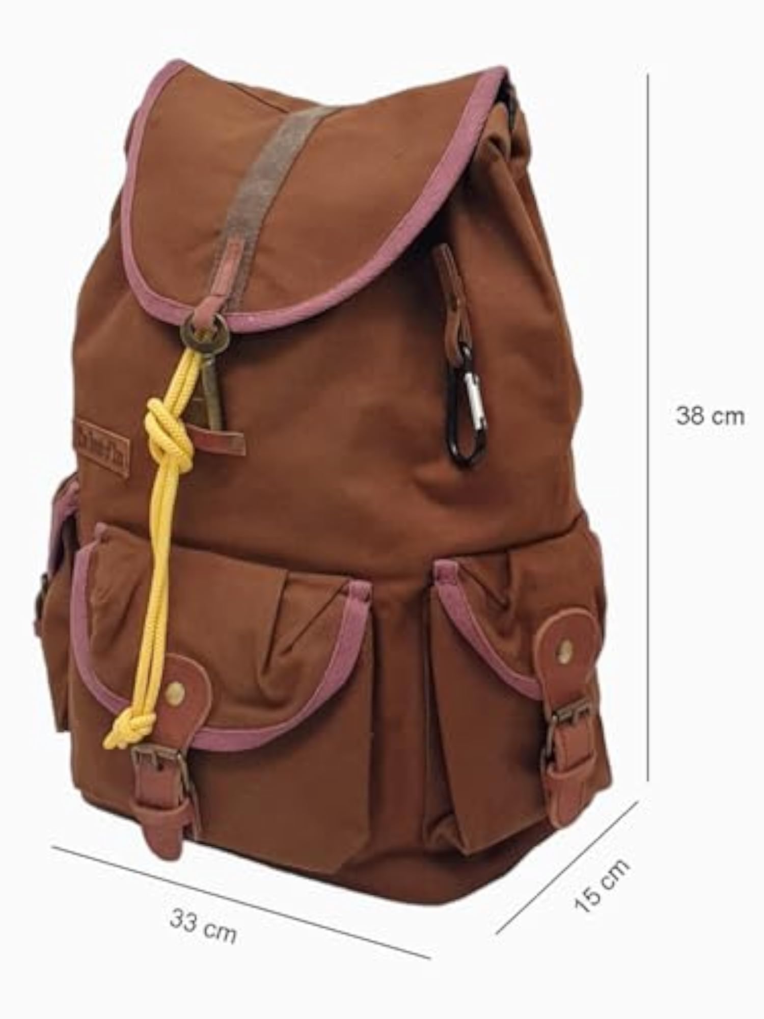 Spacious Canvas Backpack for Men & Women, 19 Liters