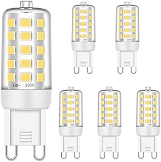 Brantoo G9 LED Light Bulbs 3W Daylight White 4000K No Flicker Equivalent to 25W 28W 33W 40W Halogen Bulbs, CRI>85, G9 Socket Energy Saving Led Lamp, Not Dimmable, AC 220-240V, 5 Pack