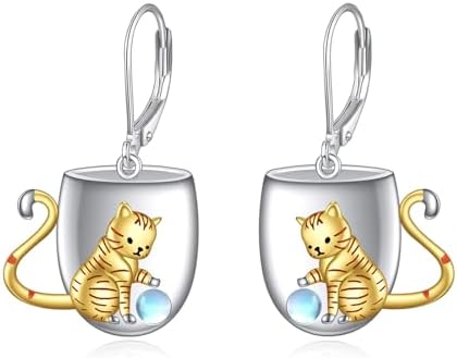 Boucles D'Oreilles Capucine Pierre De Lune & Argent 925 - Maison Gaïa