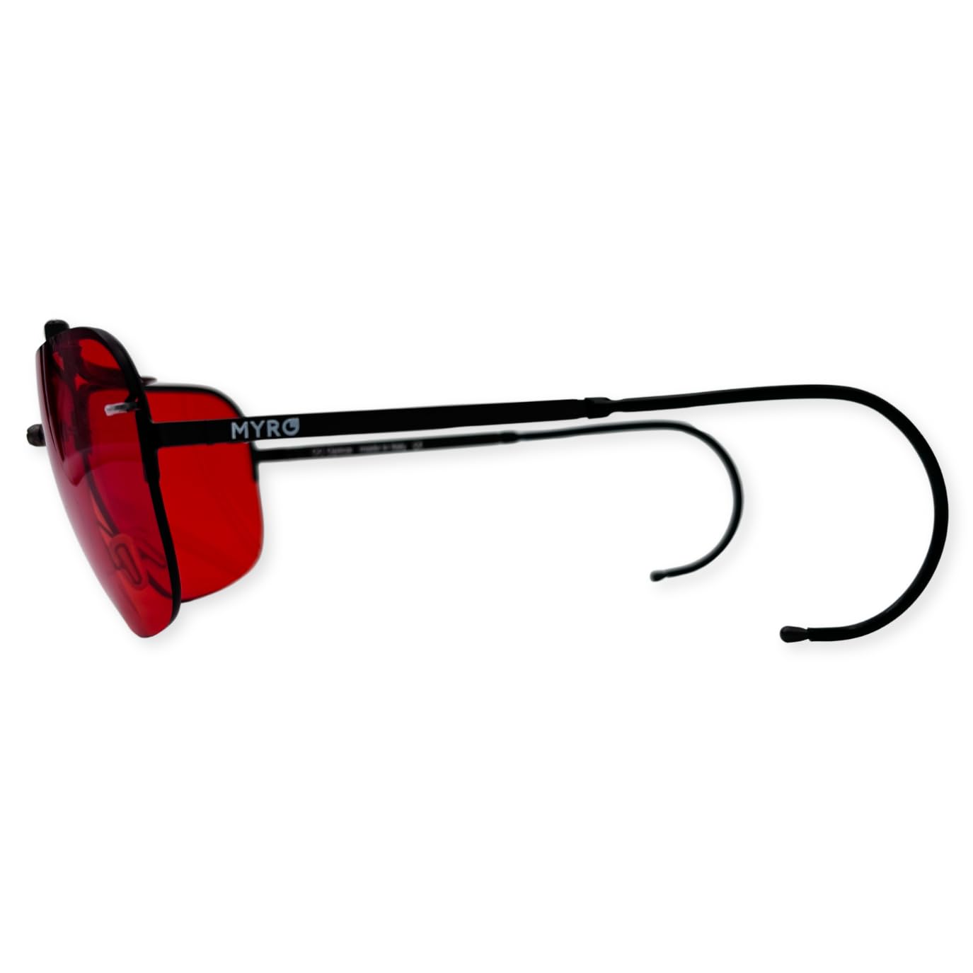 Gafas de tiro y polígono deportivo modelo Roma con lentes de color rojo intercambiables de alto rendimiento fabricadas en Italia