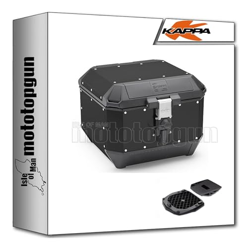 Kappa KMS44B Top Case aluminium étanche et support KR92 moto Kymco Downtown 125 200 300