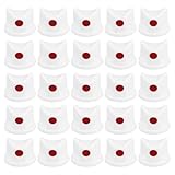 ABOOFAN 30 Stück Teiliges Sprühdüsen aus Robustem Pe material Wasserfester Sprühkopf mit Präzisem Gleichmäßigem Sprühbild Vielseitig für Heimwerker Autolackierarbeiten Weiße Sprühfarbe