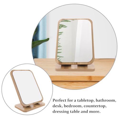 Miroir de pivotant bois pour maquillage de bureau Hemobllo - 8