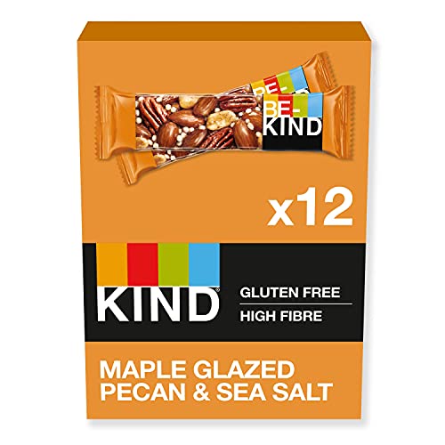 KIND Bars, Gluten Free Snack Bars, Maple Glazed Pecan & Sea Salt, 12 Bars
