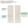 Shed Shutters Louvered 9" W x 27" H for Sheds, Playhouses, and Chicken Coops 1 Pair (Bedford Blue) #1
