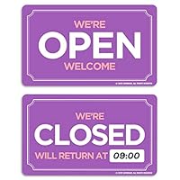ショップサイン　Welcome／CLOSED Amazon | Open Closed Sign (10. Pink)オープンクローズドサイン（10