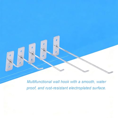 Metall-Wandhaken – robuste Merchandise-Haken für Zuhause und Einzelhandel, Längen 5/10/15/20/25/30 cm, ideal für Socken, Schlüssel und Zubehör