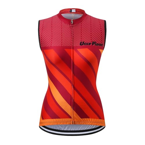 Maillot de cyclisme à manches longues pour femme avec 3 poches arrière - Évacuation de l'humidité, respirant, séchage rapide, Metamcolor, T-Petit