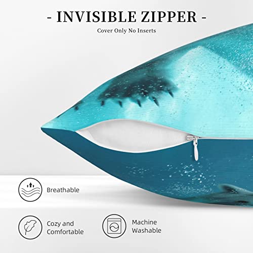 Radda Polar Bear Print Throw Pillow Covers,Decorative Soft Corduroy Cushion Covers For Living Room Bedroom Couch Bed Sofa #TOP4