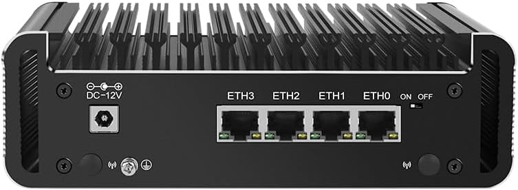 Mini PC Celeron J6413, Firewall Hardware 4 x i226V 2.5GbE LAN, DDR4 2*M.2 NVMe,2*HDMI 1.4/Type-C Display,Micro Router Appliance Support Home Office OPNsense AES-NI,TF Card Slot,NO RAM NO SSD