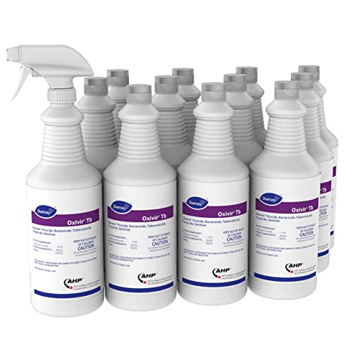 Oxivir Diversey 4277285 Tb Liquid Disinfectant Cleaner, Hospital Grade Accelerated Hydrogen Peroxide...