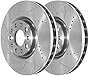 AutoShack PR880997DSZPR Front Drilled Slotted Brake Rotors Silver Pair of 2 Driver and Passenger Side Replacement for 2015-2017 Chrysler 200 2013-2015 2016 Dodge Dart 1.4L 2.0L 2.4L 3.6L V6 AWD FWD