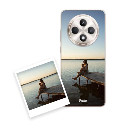 Pevita Funda Personalizada para OPPO Reno 12F 5G – Carcasa de Móvil con Tu Foto o Diseño – Silicona TPU Flexible – Impresión Premium Duradera – Regalo Original
