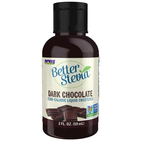 Mieux Stevia, édulcorant liquide, chocolat noir, 2 fl oz (60 ml) - Now Foods Cover