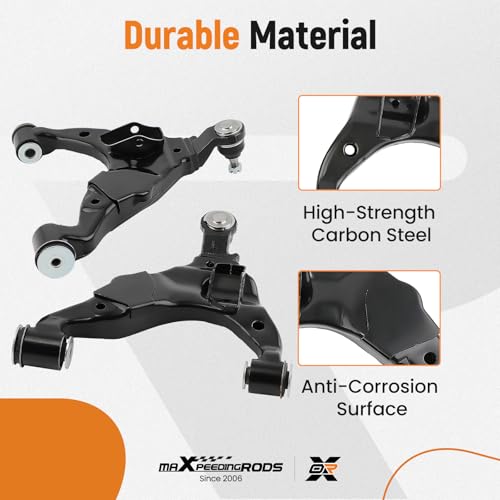maXpeedingrods 2Pcs Front Lower Control A-Arms with Ball Joint for Toyota Tacoma 2005-2015 (4WD Base), K621293 K621294 - Image 3