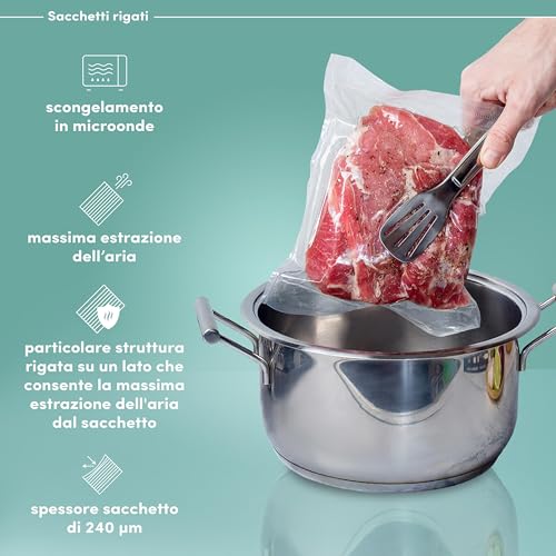 Magic Vac Confezione 100 Pezzi Sacchetti Sottovuoto 20x30cm - 3