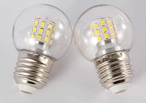 A15 Led Bulb G45 7W Mini Globe Led Bulb Led Candelabra Bulb For Ceiling Fan Decorative Lights, E26/E27 Medium Base,7W(60W Equivalent),Ac85-265V,Not Dimmable,Warm White 3000K,6 Pack #TOP7