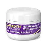 Capsadyn Non-Burning Capsaicin Cream 0.25% – Patented Maximum Strength Formula for Arthritis, Back, Joint & Muscle Pain – Odorless, Fast-Absorbing, No NSAIDs