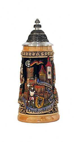 Zöller & Born Germany 0.5L Stein with Pewter Lid ZO 1746/996