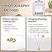 Professional Jewelry Photography Light Box Kit, with 360° Turntable & Adjustable Lighting, All-in-One Portable Studio, for Product Shooting
