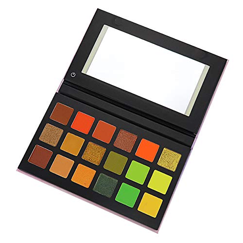 Led Eyeshadow Palette Makeup, 18 Colors Matte and Shimmer Cosmetic Eye Shadows Highly Pigmented Long Lasting Sweatproof