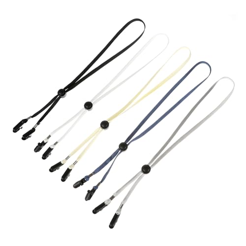 Cordas de chapéu para vento 5 peças de tiras de queixo removíveis para chapéus chapéus elásticos cor