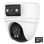 VSTARCAM 5MP Dual Lens POE IP Security Camera with Micro SD Card 128 GB, Security IP Camera Outdoor with 108° Wide Angle 4 mm Lens, 2-Way Talk, Motion Detection, Color Night Vision, IP66 Waterproof