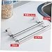 NUOBESTY Bathroom Towel Bar Over The Cabinet Kitchen Dish Rack Stainless Steel Hanger No-Tool Installation Space-Saving