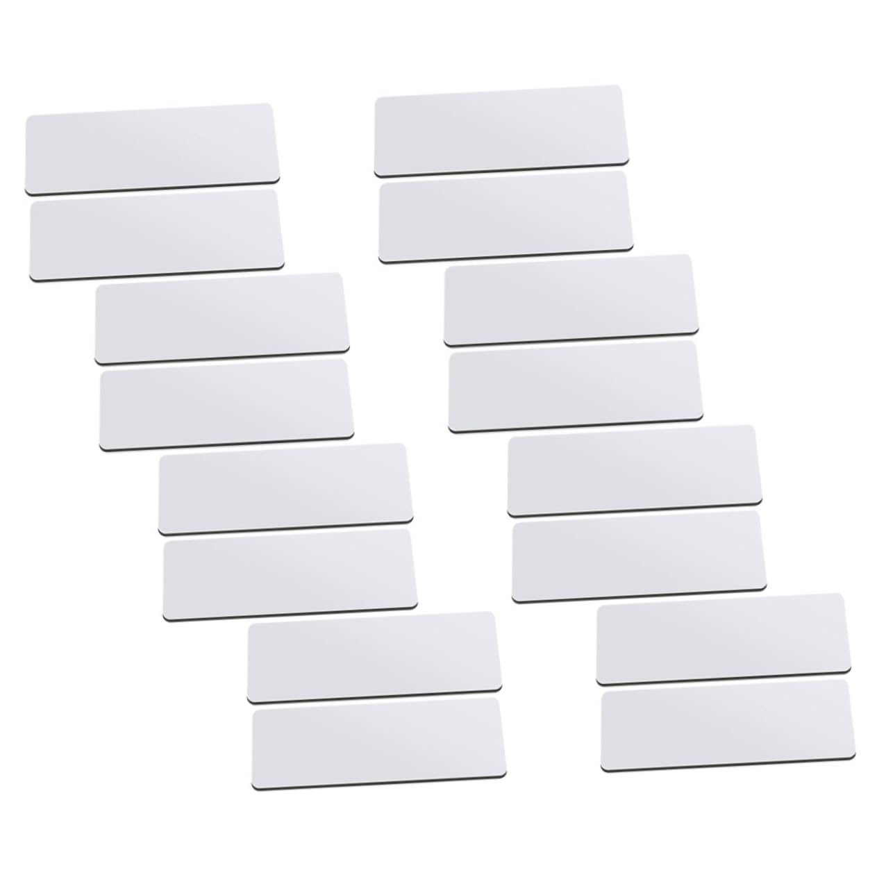 SHINEOFI 2 Sätze Personalisiertes Arbeitsabzeichen Personalisiertes Namensschild Leer Magnetische Namensschilder Wiederverwendbar Stift Mit Namensschildern Für Schüler Metall 16 Stücke * 2