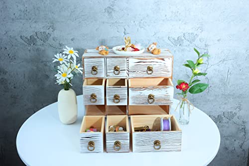 1Pcs Traditional Solid Wood Small Chinese Medicine Cabinet L Vintage And Retro Look With Great Storage Apothecary Drawer Herbal Dresser L Great For Modern Gear | No Assembly Required(White) #TOP7