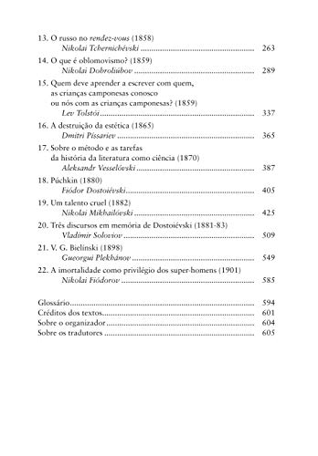Antologia do pensamento crítico russo (1802-1901)