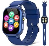 Semloo Orologi intelligenti per bambini per ragazze ragazzi giocattoli età 4-12 con 30+ giochi videoregistratore musica sveglia scheda di apprendimento HD touchscreen 4 5 6 7 8 anni regalo di