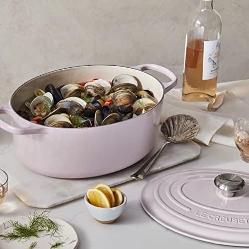 Le Creuset Enameled Cast Iron Signature Oval Dutch Oven With Lid, 6.75 Quart, Shallot #TOP4