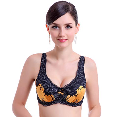 BIMEI Mastectomy Soutien-gorge à poche pour formes de poitrine en silicone confortable sans armatures bra8468 (90A, jaune) Cover