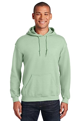 Amazon.com: Gildan Sweatshirt Hooded Heavy Blend (G185) Mint Green