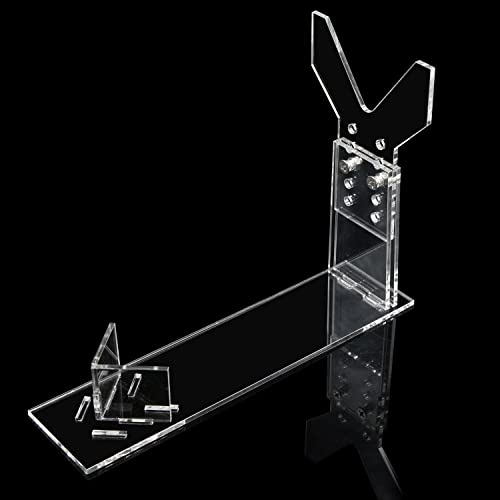 Acryl Pistolenständer Pistolenhalter Kurzwaffen Display - 195*50*160 mm Verstellbarer Waffenhalter Spielzeugpistolenständer Für Arten Von Kleinen Spielzeugpistolen, Pistolen, 5 Höhen/3 Längen