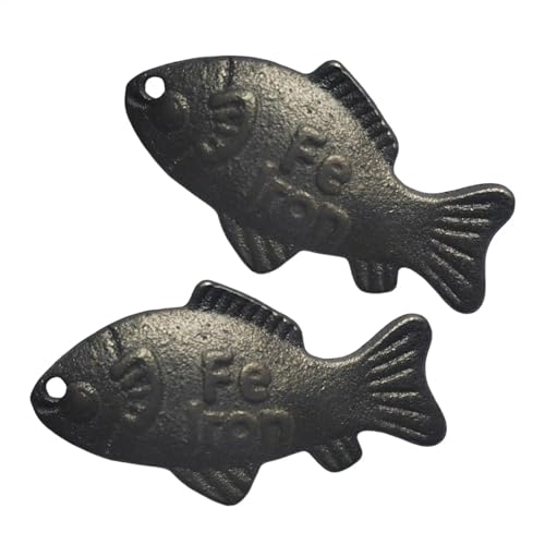 2 piezas de pescado de hierro fuente natural de hierro suplemento de pescado con bolsa, herramienta de cocina segura para mujeres embarazadas, veganos atletas