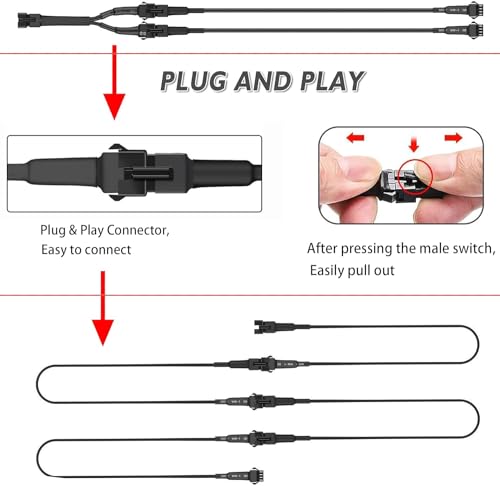 Cable de extensión RGB para luces de roca y cable impermeable de 4 pines 4