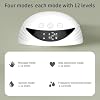 Wearable Electric Breast Pump, Variable Frequency, 4 Modes, Anti-Backflow Design, White